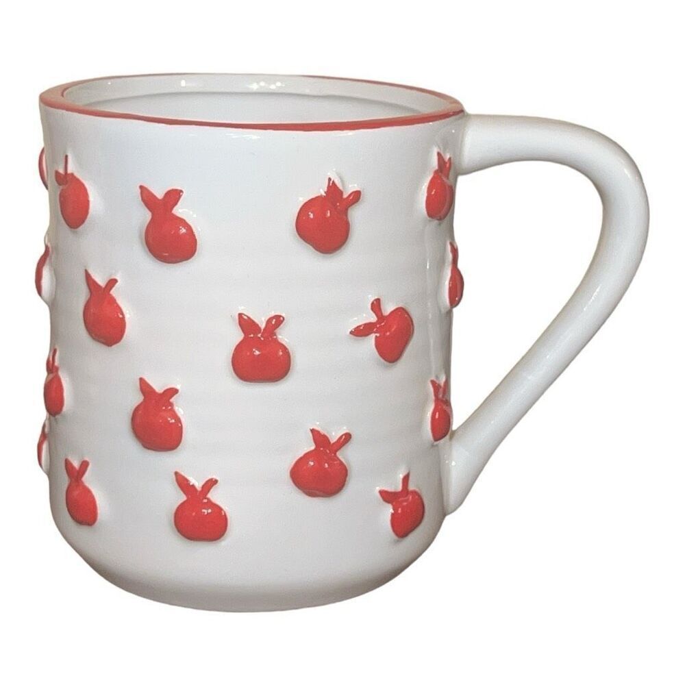 Sheffield Home hand painted apple 18 oz mug